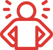 Stressed customer icon