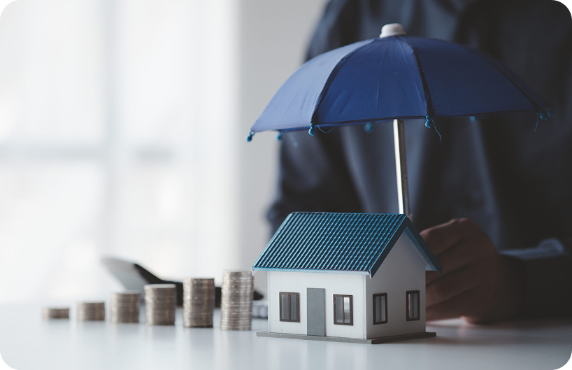 Insurance agency Mesa AZ protecting a model home and savings under an umbrella